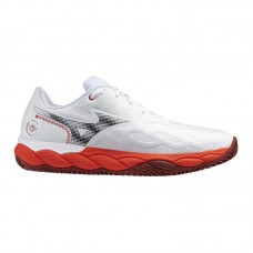Zapatillas de Padel Mizuno Wave Enforce, Clay Blanco Rojo