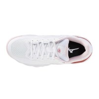 Zapatillas Mizuno Wave Enforcing Court Clay Blanco Rojo Mujer