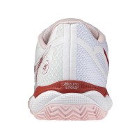 Zapatillas Mizuno Wave Enforcing Court Clay Blanco Rojo Mujer
