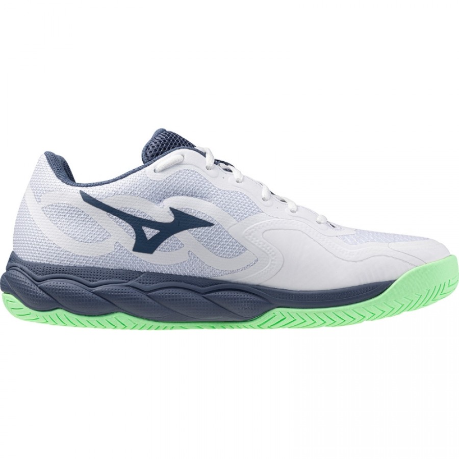 Zapatillas Mizuno Wave Enforcing Court Clay Blanco Verde Azul