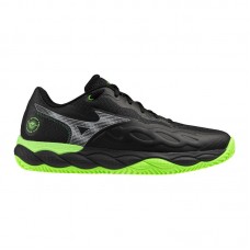 Mizuno Wave Enforce Court Padel Black Green Sneakers