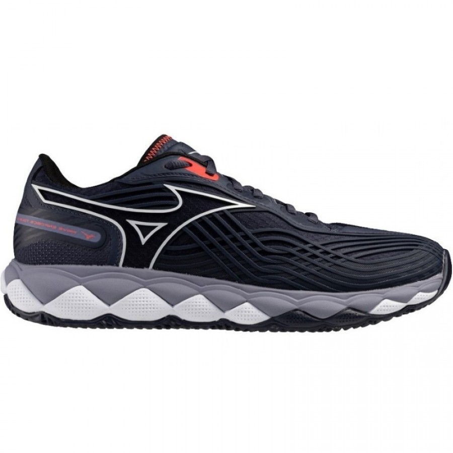 Zapatillas Mizuno Wave Enforce Tour 2 Clay Azul Oscuro Gris