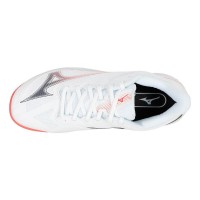 Zapatillas Mizuno Wave Exceed Court Clay Blanco Coral Mujer