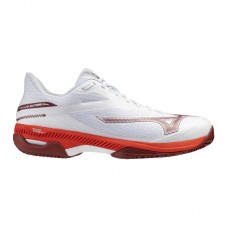 Mizuno Wave Exceed Court Clay White Red Sneakers