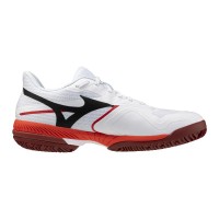 Baskets Mizuno Wave Exceed Court en argile blanche rouge