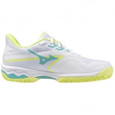 Zapatillas Mizuno Wave Exceed Light 2 Clay Blanco Negro Lima Mujer Zapatillas Mizuno Wave Exceed Light 2 Clay Blanco Negro Lima Mujer