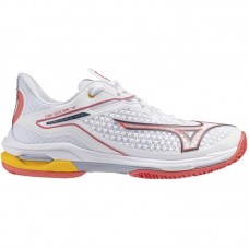 Zapatillas Mizuno Wave Exceed Tour 6 Clay Blanco Coral Gris Mujer Zapatillas Mizuno Wave Exceed Tour 6 Clay Blanco Coral Gris Mujer