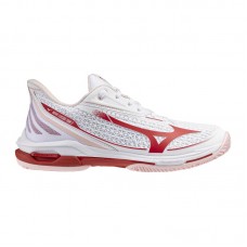 Mizuno Wave Exceed Tour 7 Clay White Red Women''''s Sneakers