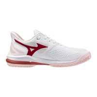 Mizuno Wave Exceed Tour 7 Clay White Red Baskets féminines