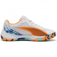 Zapatillas Puma Nova Court Blanco Naranja Negro Zapatillas Puma Nova Court Blanco Naranja Negro