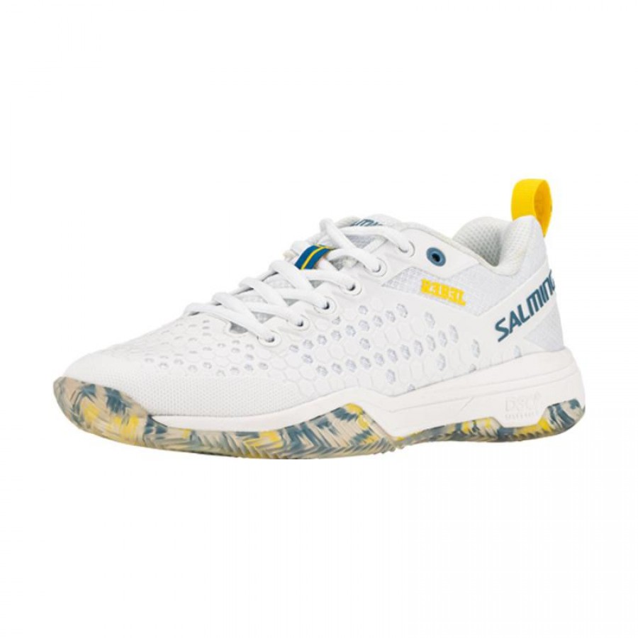 Salming Rebel Sneakers White Blue Yellow