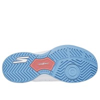Baskets féminines Skechers Viper Court Reload Rose Blanc