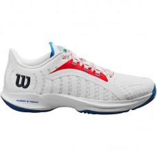 Zapatillas Wilson Hurakn Pro Blanco Rojo Azul Zapatillas Wilson Hurakn Pro Blanco Rojo Azul