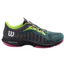 Wilson Hurakn Pro Verde Nero Sneakers Donna Wilson Hurakn Pro Verde Nero Sneakers Donna