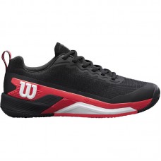 Zapatillas Wilson Rush Pro 4.5 Clay Negro Rojo Blanco Zapatillas Wilson Rush Pro 4.5 Clay Negro Rojo Blanco