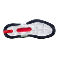 Zapatillas Wilson Rush Pro 5 Clay Blanco Aguamarina