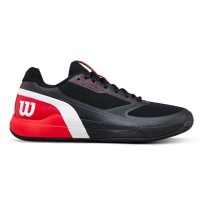 Zapatillas Wilson Rush Pro 5 Padel Negro Rojo