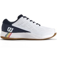 Baskets Wilson Rush Pro Ace CLAY Blanc Bleu Marine
