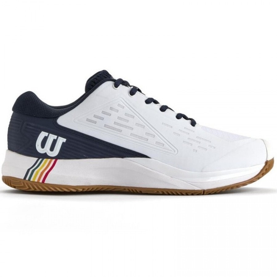Baskets Wilson Rush Pro Ace CLAY Blanc Bleu Marine