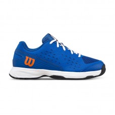 Scarpe Junior blu Arancione Wilson Rush Pro L