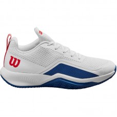 Zapatillas Wilson Rush Pro Lite Blanco Azul Rojo Zapatillas Wilson Rush Pro Lite Blanco Azul Rojo