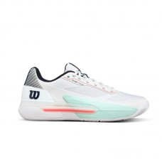 Zapatillas Wilson Rush Tour 5 Clay Blanco Aqua Coral